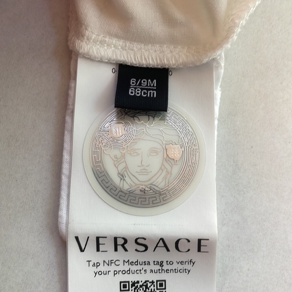 Versace
Baby's Logo Cotton-Blend Footed Bodysuit - Picture 10 of 11